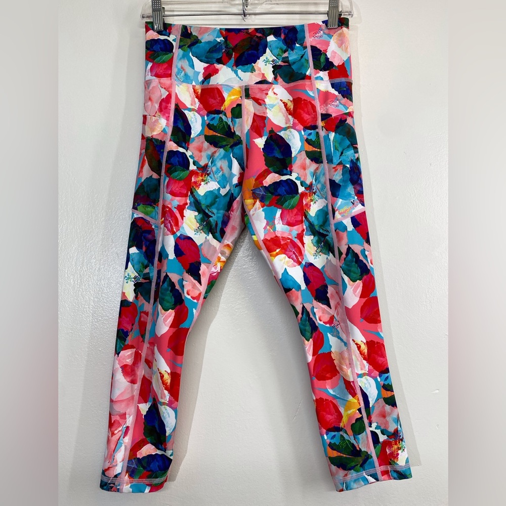 Zyia Active Light N‎ Tight Colorful Floral Active Leggings Size 6-8